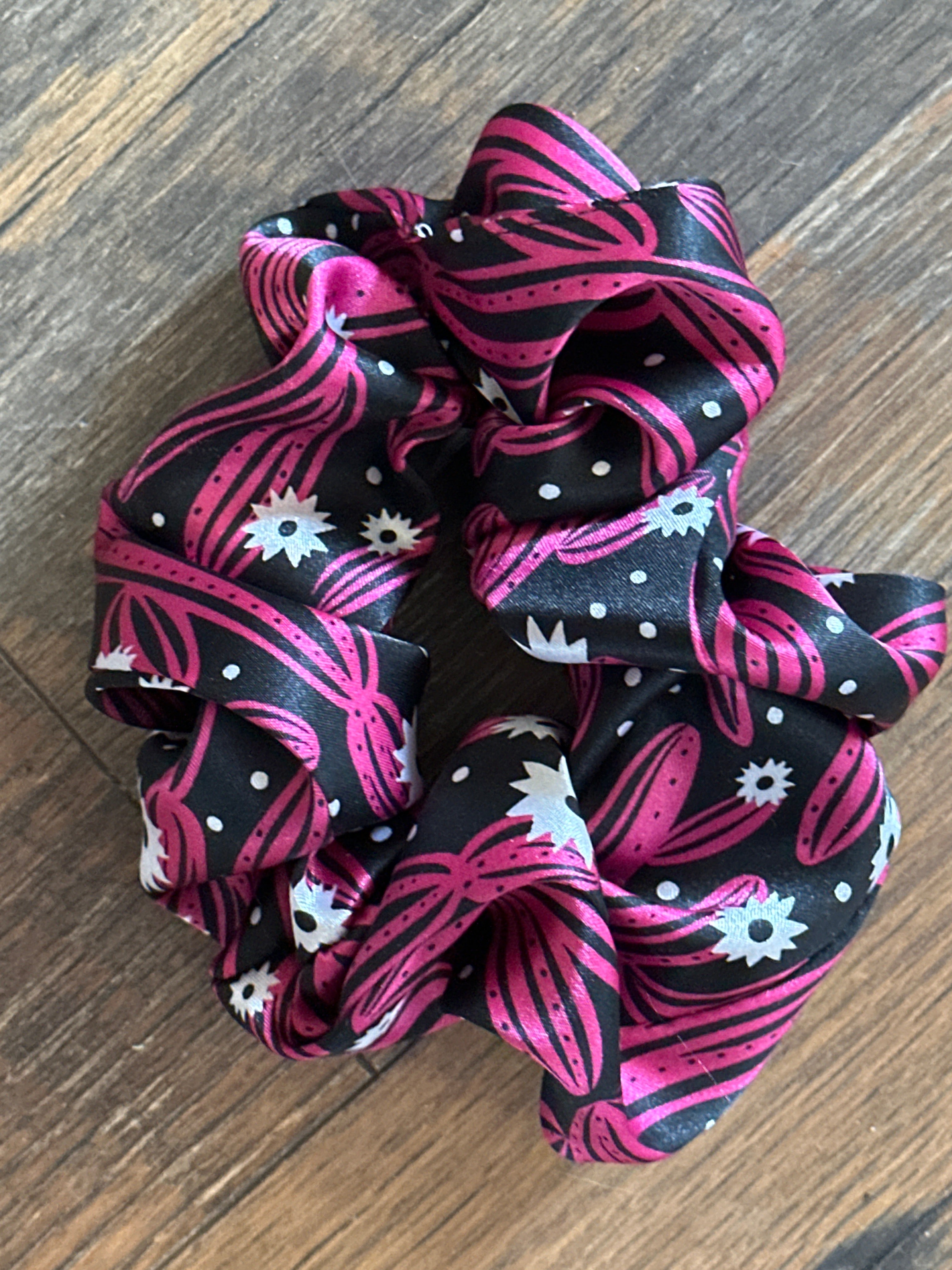 Pink Cactus Scrunchy