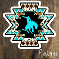 Aztec Bronc Sticker
