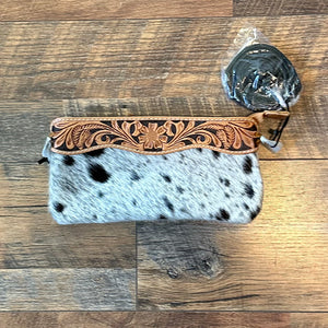Hair On Leather Clutch