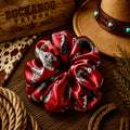 Maroon Spur Scrunchy