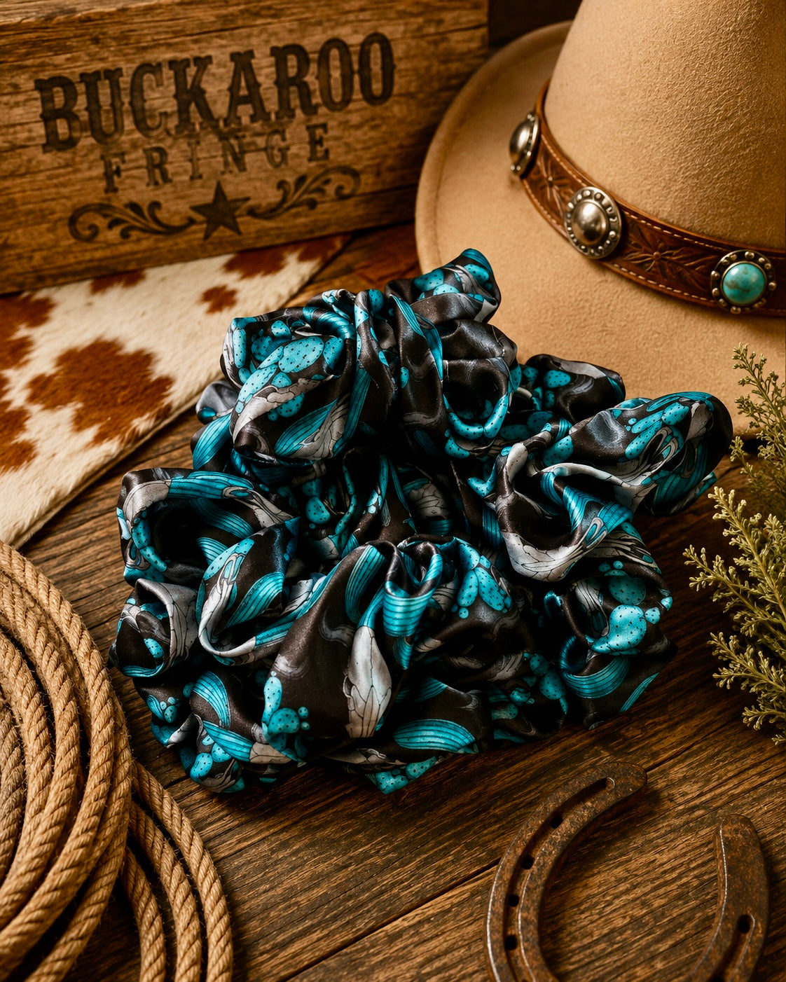 Bull Skull Scrunchy