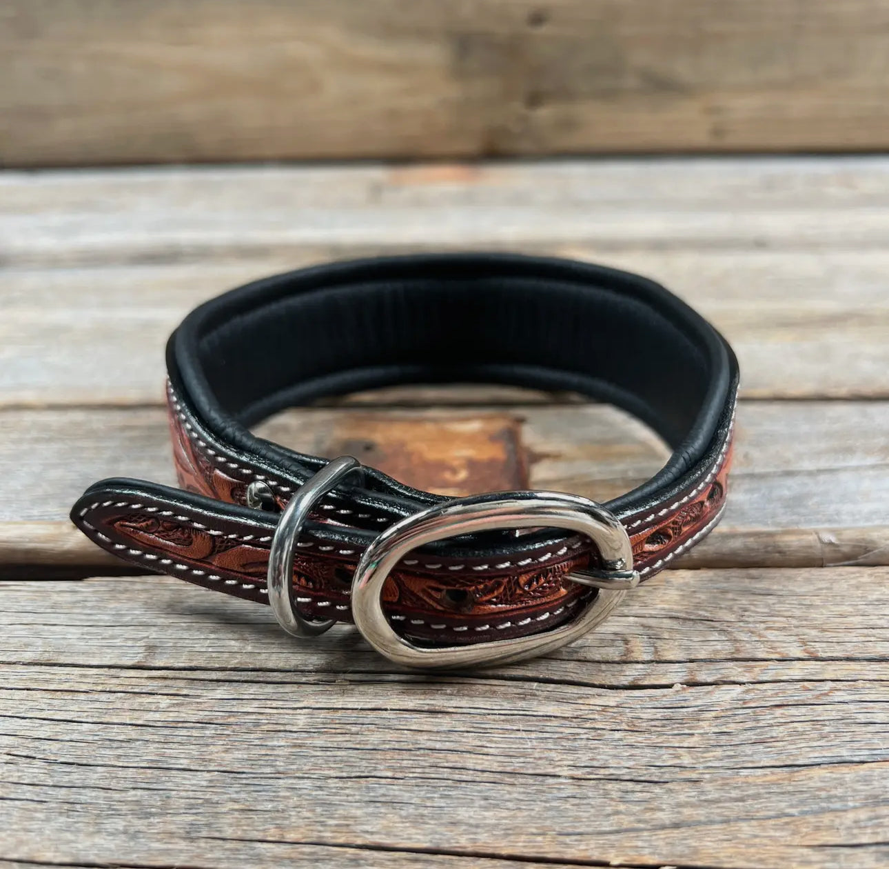 Brown & Green Beaded Collar