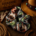 Gray Longhorn Scrunchy