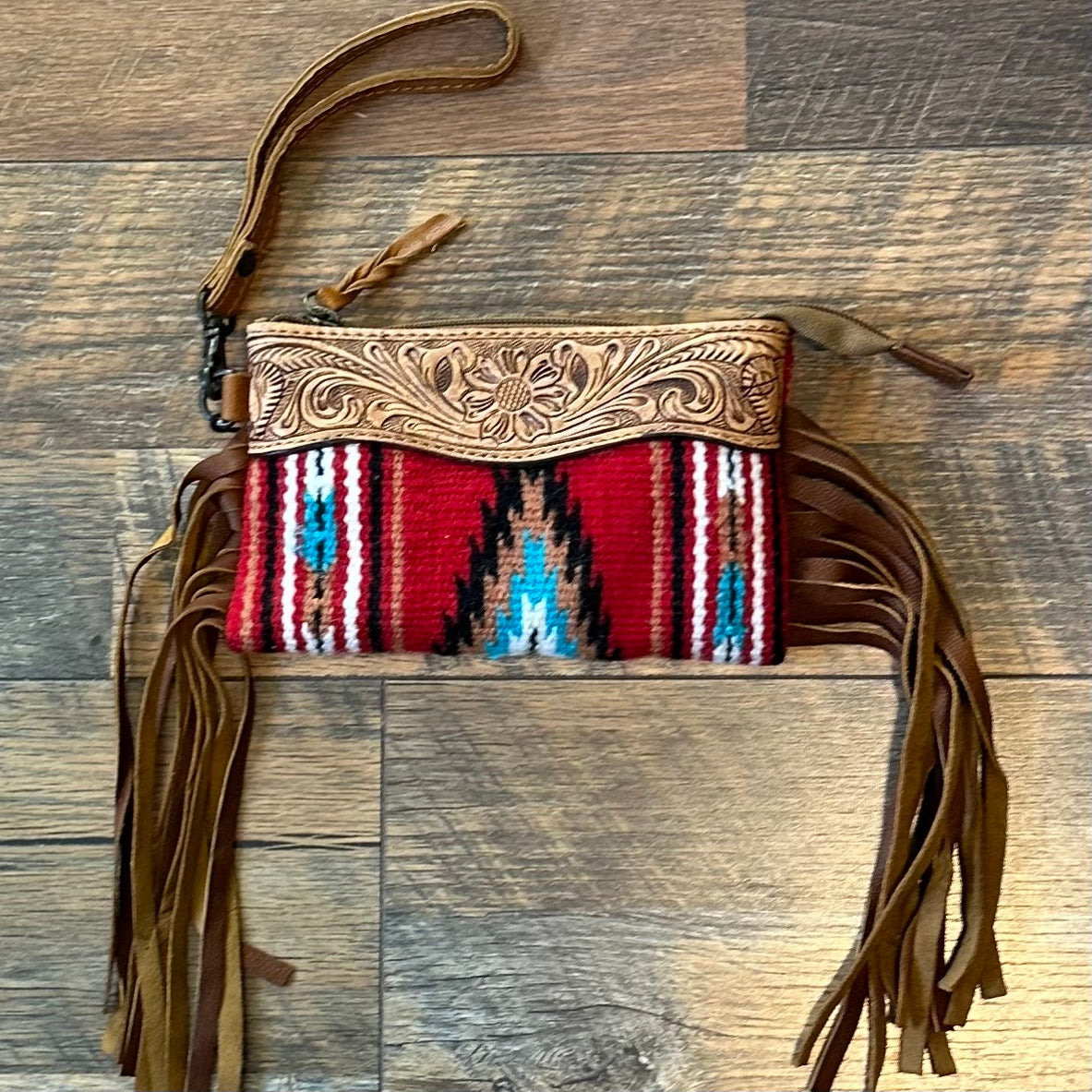 Aztec Clutch - Red