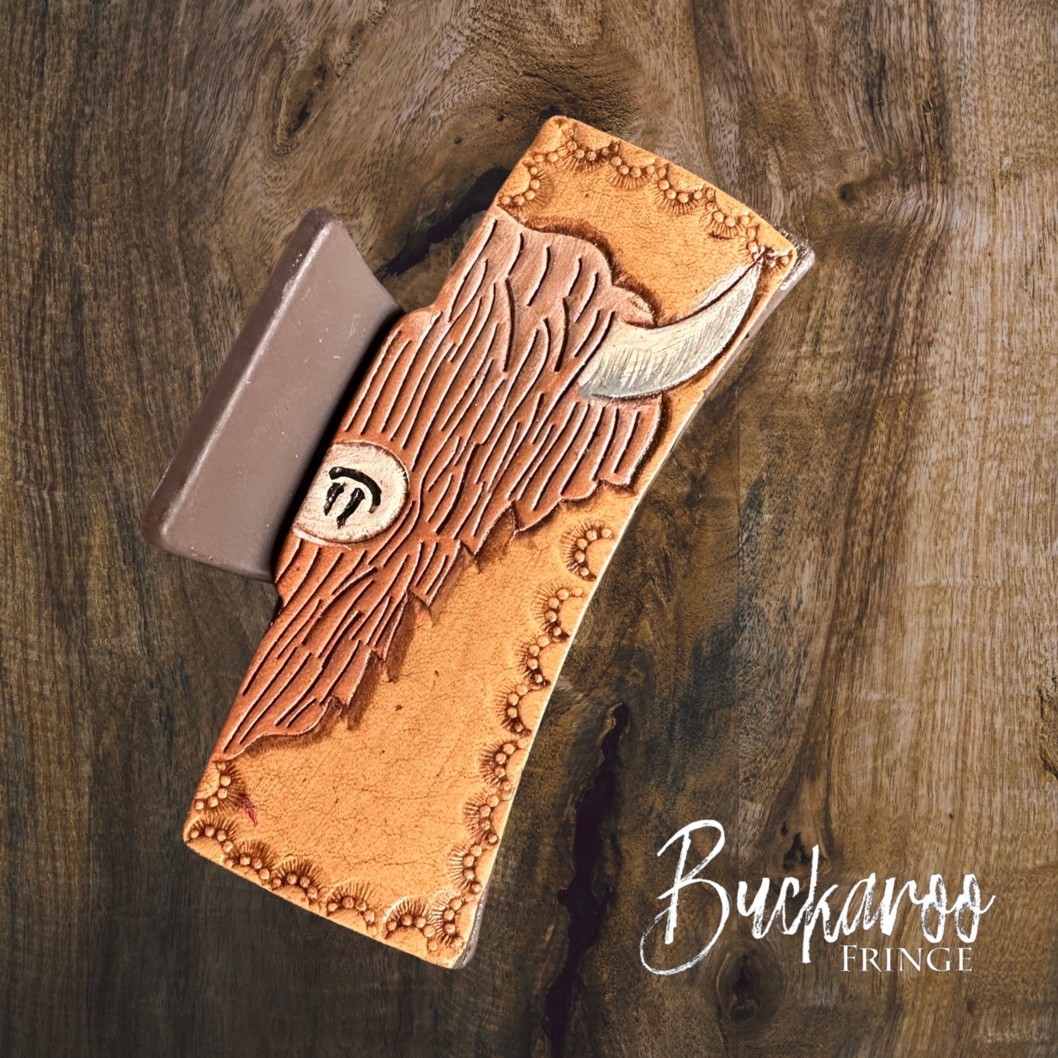 Highland Leather Claw Clip