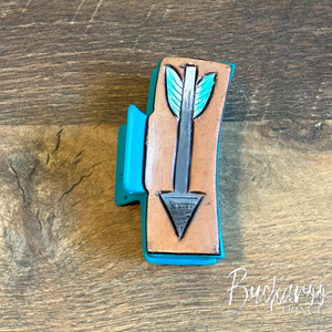 Arrow Leather Claw Clip