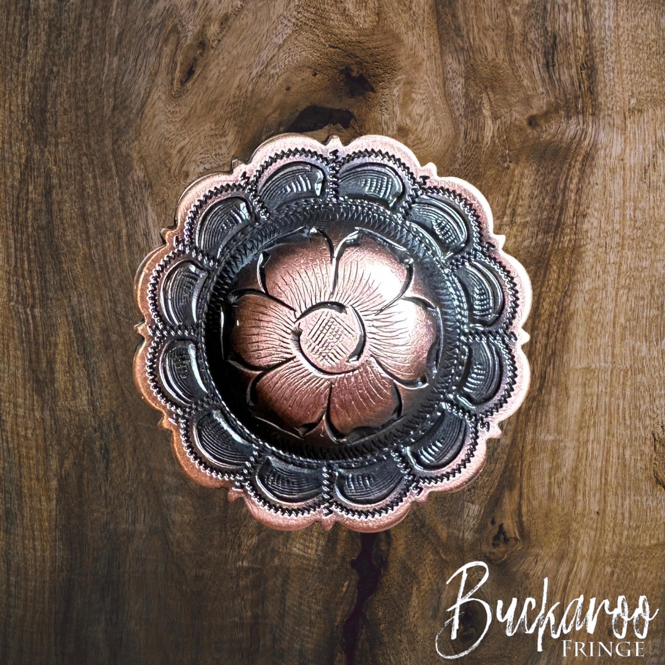 Scalloped Floral Copper