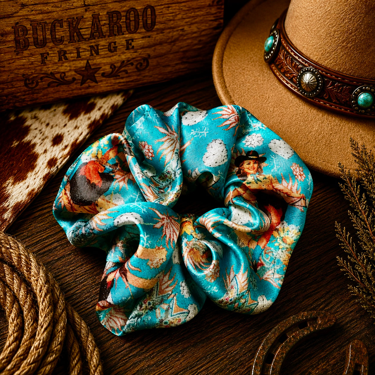 Retro Cowgirl Scrunchy