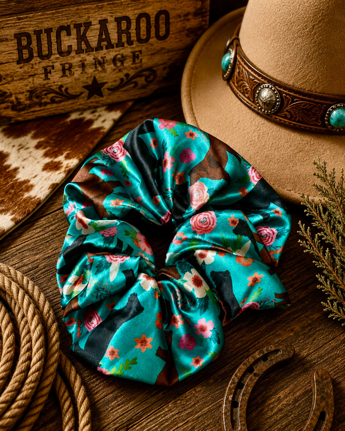 Cow Scrunchy