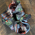 Gray Longhorn Scrunchy