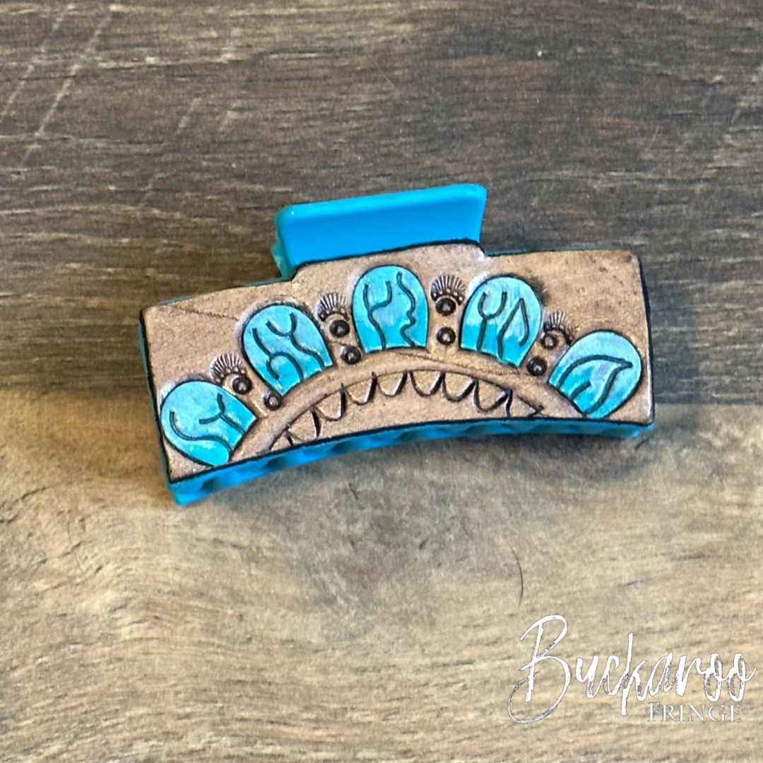 Turquoise Stone Claw Clip