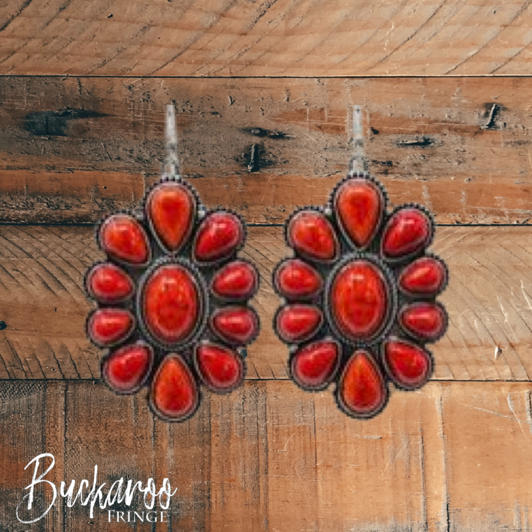 Red Stone Dangles