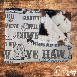 Cowboy Baby Blanket