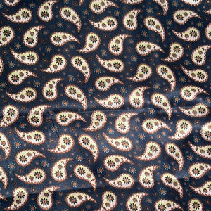 Navy Paisley