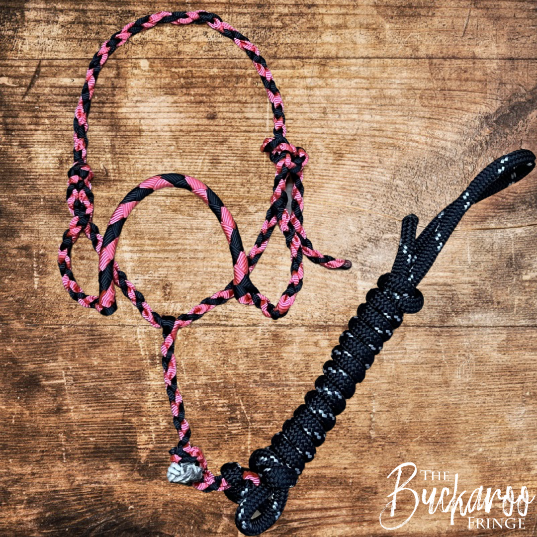 Pink/Black Cowboy Halter